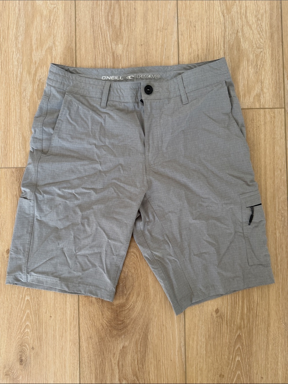 O'Neill Men's Light Gray hybrid Cargo Shorts